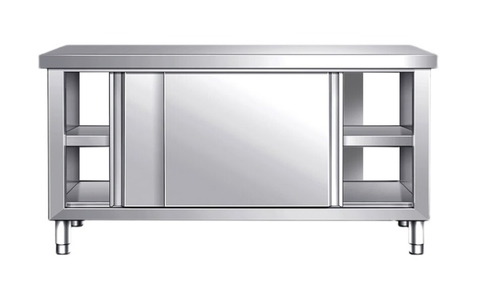 不锈钢双通工作台